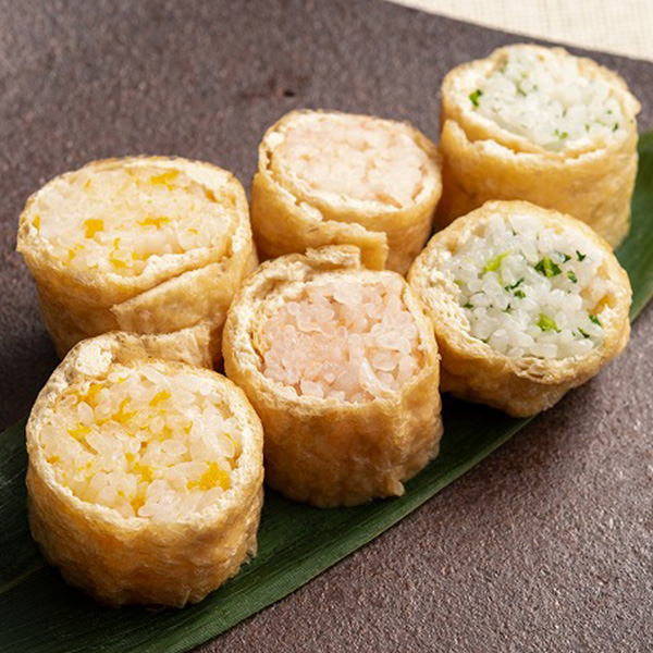 三色油揚げ巻き