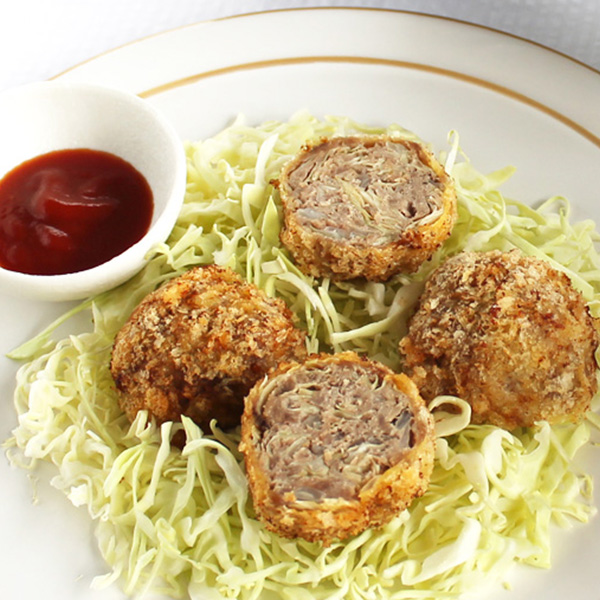 キャベツたっぷりメンチかつ